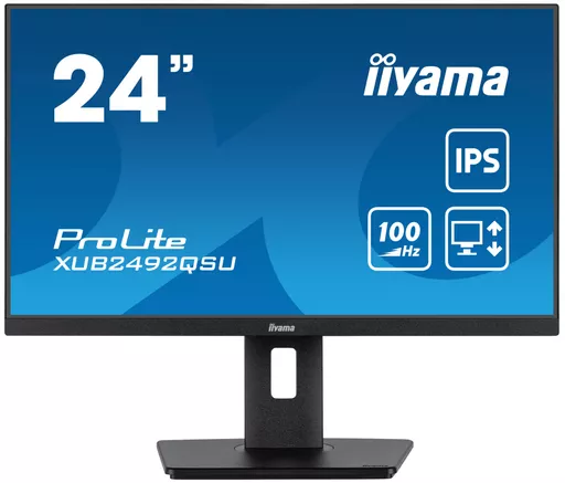 iiyama ProLite XUB2492QSU-B1 computer monitor 60.5 cm (23.8") 2560 x 1440 pixels Wide Quad HD LED Black