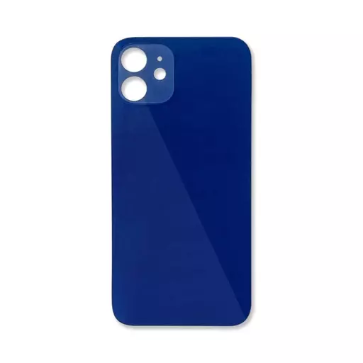 Back Glass (Big Hole) (No Logo) (Blue) (CERTIFIED) - For iPhone 12
