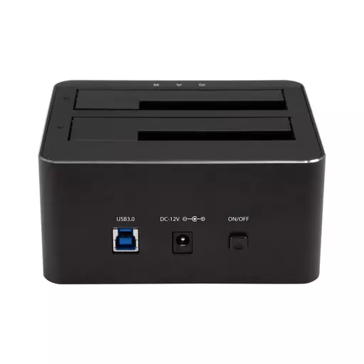 StarTech.com Dual-Bay USB 3.0 to SATA Hard Drive Docking Station, USB Hard Drive Dock, External 2.5/3.5" SATA I/II/III SSD/HDD Docking Station, Hot-Swap Hard Drive Bay, Top-Loading