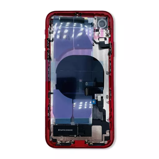 Back Housing With Internal Parts (RECLAIMED) (Grade C) (Red) (No CE Mark) - For iPhone XR