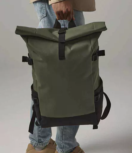 BagBase Block Roll-Top Backpack