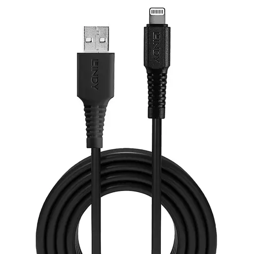 Lindy 0.5m USB to Lightning Cable black