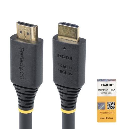 StarTech.com 10m (32.8ft) Active High Speed HDMI Cable, 4K 60Hz/1440p 144Hz, HDR10/HDCP 2.2/ARC, 18Gbps, UHD HDMI 2.0 Cord for TV/Monitor/Display, TPE Jacket