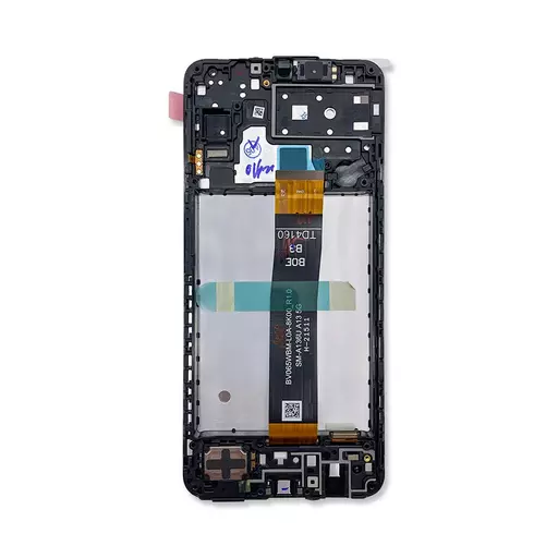 LCD Screen Assembly (With Frame) (Service Pack) (Black) - Galaxy A13 5G (2022) (A136U)