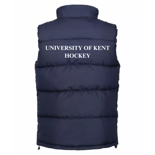 University Of Kent Hockey Padded Puffa Gilet.png