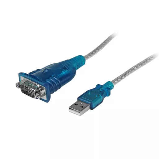 StarTech.com 17in (43cm) 1-Port USB to RS232 DB9 Serial Adapter Cable, USB to Serial Adapter Cable - M/M