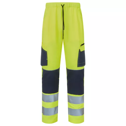 System Hi-Vis Eco Stretch Jogger Yellow Trouser