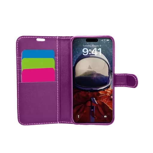 Wallet for iPhone 17 - Purple