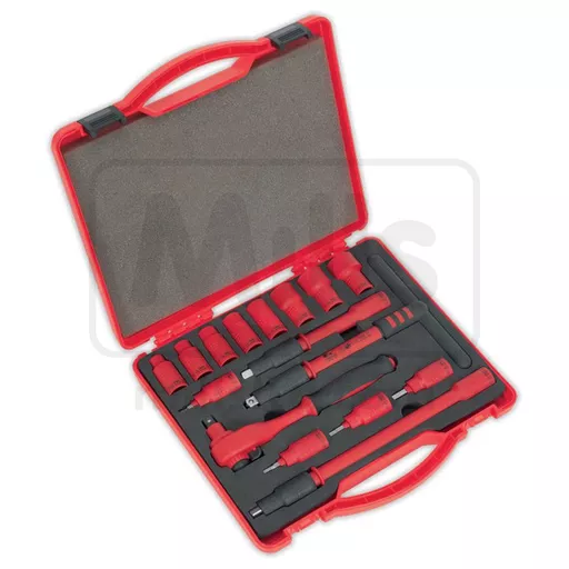 16 Piece 3/8 Drive VDE Insulated Socket Set