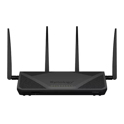 Synology RT2600AC wireless router Gigabit Ethernet Dual-band (2.4 GHz / 5 GHz) Black