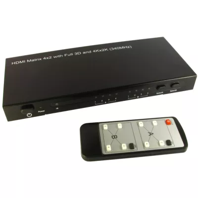 4x2 Matrix HDMI Switch. 4 In 2 Out