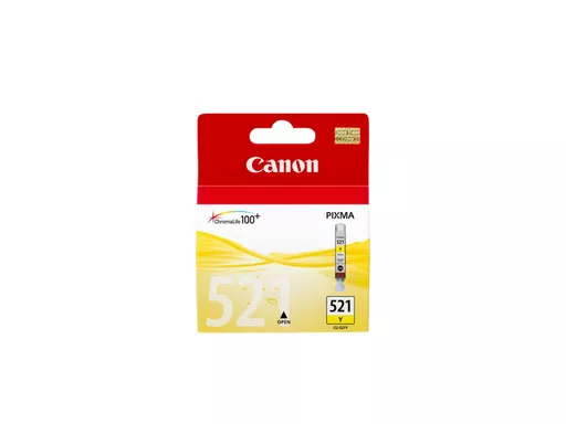 Canon 2936B001/CLI-521Y Ink cartridge yellow, 477 pages ISO/IEC 24711 205 Photos 9ml for Canon Pixma IP 3600/MP 980