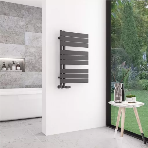 Helmsley 800 x 500 Towel Rail Matt Anthracite