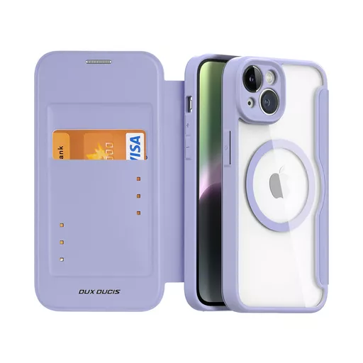 Dux Ducis - Skin X Pro MagSafe Wallet for iPhone 14 Plus - Purple