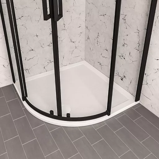Corsair Anti-Slip 900x900mm Quad 28mm Shower Tray - White