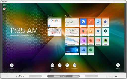 SMART Technologies SMART Board MX (V4) Interactive flat panel 165.1 cm (65") LED Wi-Fi 400 cd/m² 4K Ultra HD White Touchscreen Android 11