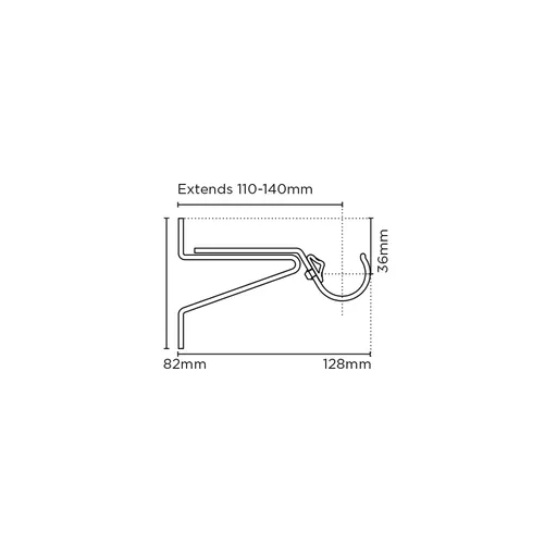 28mm Pro QuickLock AFrame Wall Fix Supp PK 1 SS MO