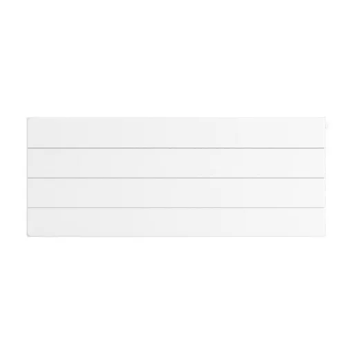 Flat Cover Plate with Lines 400 x 1000 Gloss White