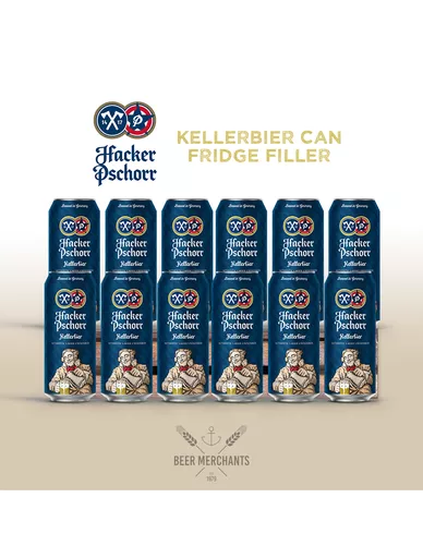 Hacker Pschorr Can Anno 1417 Munich Keller Bier Fridge Filler