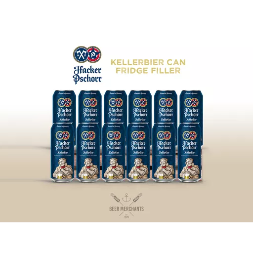 Hacker Pschorr Can Anno 1417 Munich Keller Bier 12 Pack Fridge Filler