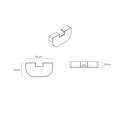 28mm Styleline Magnetic Centre Arm Support Cover Line Drawing.jpg