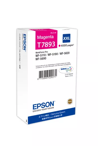 Epson C13T789340/T7893XXL Ink cartridge magenta extra High-Capacity XXL, 4K pages 34.2ml for Epson WF 5110