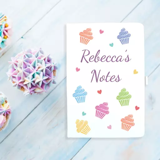 Notebook - Cupcakes & Hearts