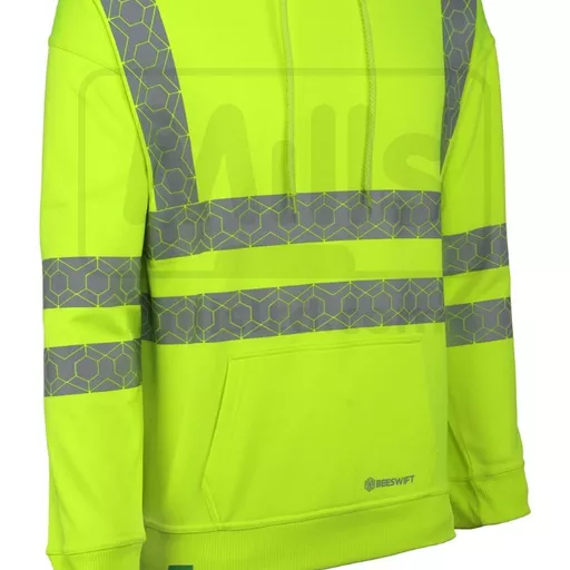 Envirowear Recyclable Hi-Vis Hoodie - Yellow