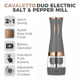 Tower Cavaletto Electric Duo Salt & Pepper Mill Set