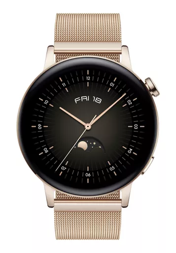 Huawei WATCH GT 3 3.35 cm (1.32") AMOLED 42 mm Digital 466 x 466 pixels Touchscreen Gold GPS (satellite)