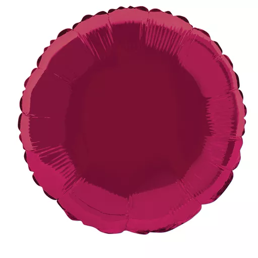 Burgundy Round Foil