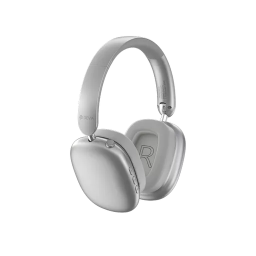Devia - EarBass Pro2 - ANC On-Ear Wireless Headphones - Silver