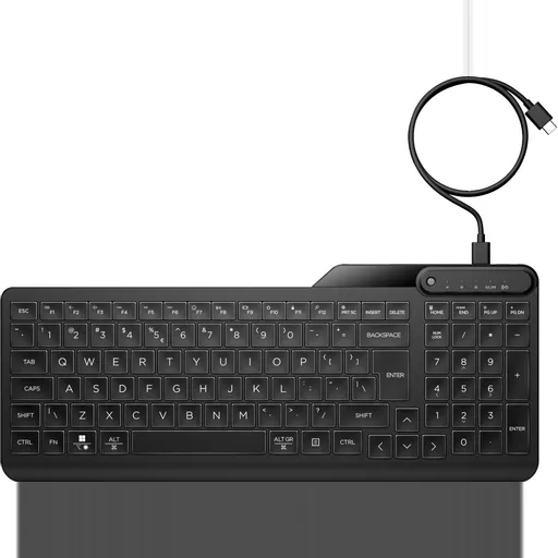 HP 405 Multi-Device Backlit Wired Keyboard