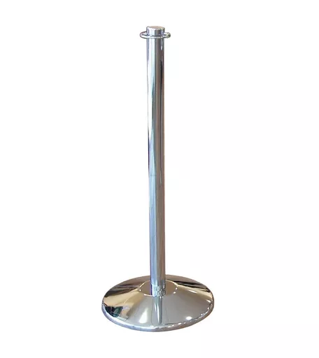 Chrome Barrier Rope Post - 800mm long