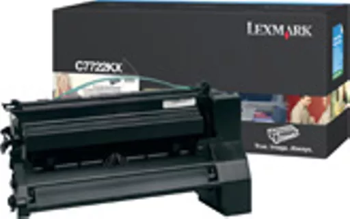 Lexmark C7722KX Toner cartridge black, 15K pages/5% for Lexmark C 772