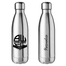 Bolton Wanderers FC Crest Silver Insulated Water Bottle.jpg