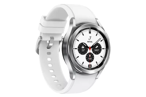 Samsung Galaxy Watch4 Classic 3.05 cm (1.2") OLED 42 mm Digital 396 x 396 pixels Touchscreen 4G Silver Wi-Fi GPS (satellite)