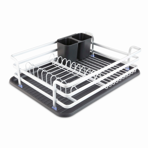 Tower Aluminium Dish Rack Stainless Steel at Tower Housewares