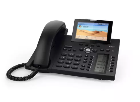 Snom D385 IP phone Black 12 lines TFT