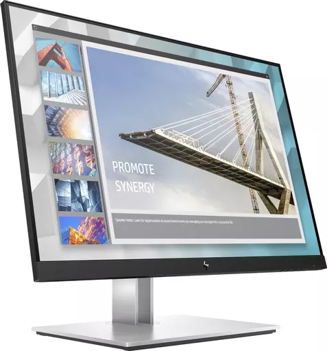 HP E-Series E24i G4 computer monitor 61 cm (24") 1920 x 1200 pixels WUXGA Black, Silver