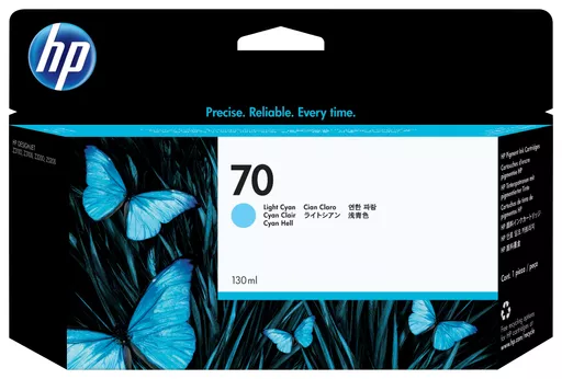 HP C9390A/70 Ink cartridge light cyan 130ml for HP DesignJet Z 2100/3100/3200/5200