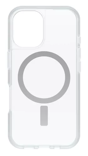 OtterBox React Series - Back cover for mobile phone - MagSafe compatibility - recycled plastic - clear - for Apple iPhone 16