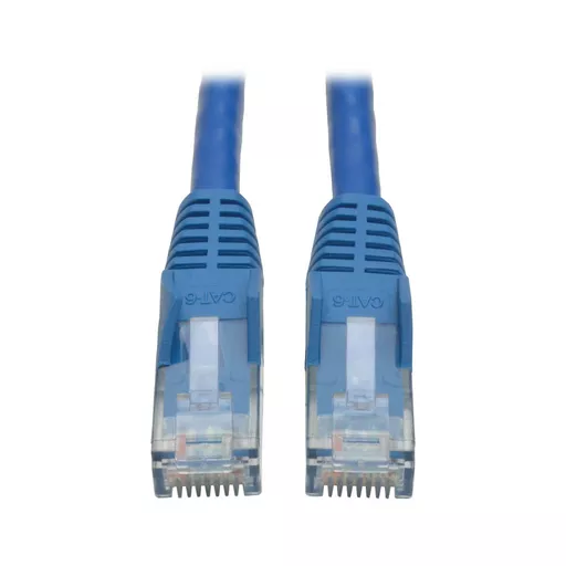 Tripp Lite N201-006-BL Cat6 Gigabit Snagless Molded (UTP) Ethernet Cable (RJ45 M/M), PoE, Blue, 6 ft. (1.83 m)