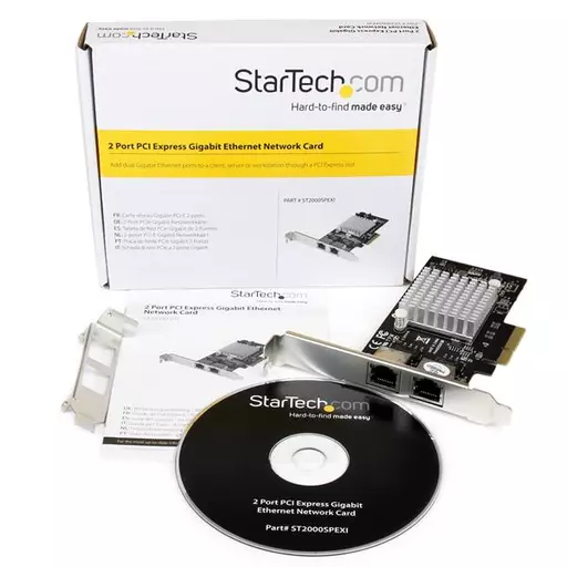 StarTech.com Dual Port PCI Express (PCIe x4) Gigabit Ethernet Server Adapter Network Card - Intel i350 NIC