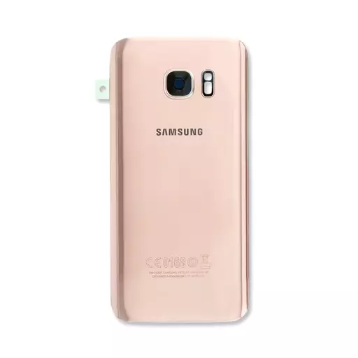 Back Cover w/ Camera Lens (Service Pack) (Pink Gold) - For Galaxy S7 (G930)