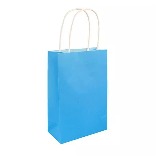 Neon Blue Paper Party Bag - Pack of 48
