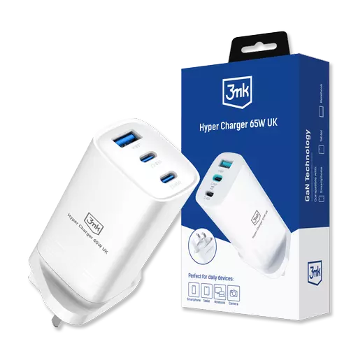 3mk - Hyper Charger - 3-Port Fast Charging Plug (65W)