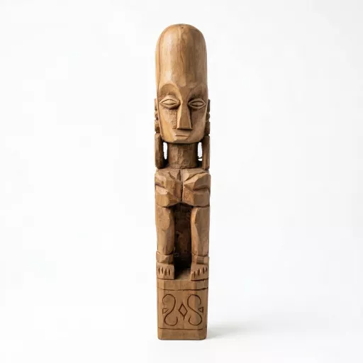 Tiki statue, Hand Carved 50cm