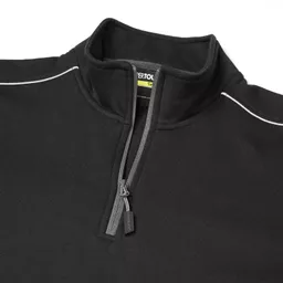 sys303-system-quarter-zip-sweatshirt-black-womens-zipper-close-up.png?