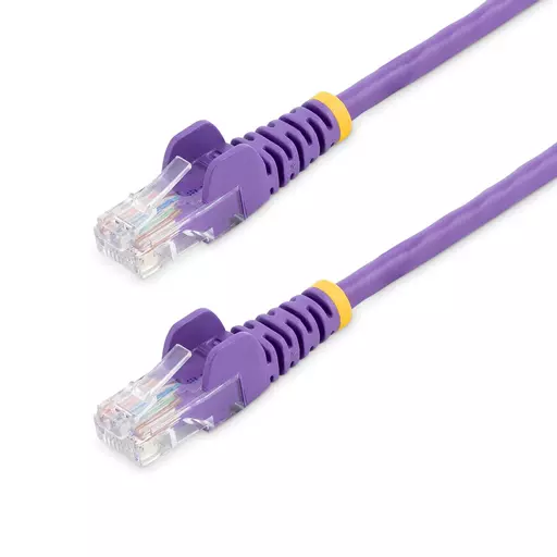StarTech.com Cat5e Ethernet Patch Cable with Snagless RJ45 Connectors - 10 m, Purple